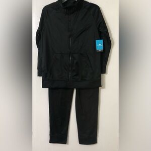 Pro Player Boy 2pcs Tricot jogger/Top front kangaroo pockets black.10/12